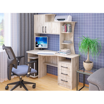 Cтол компьютерный СК-19 крафт серый