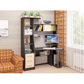 Cтол компьютерный угловой СК-34 венге/дуб молочный