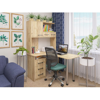 Cтол компьютерный угловой СК-35 крафт золотой