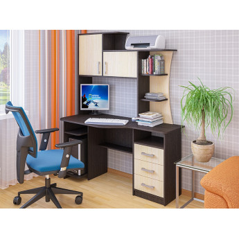 Cтол компьютерный СК-19 венге/дуб молочный