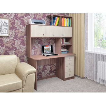 Cтол компьютерный СК-16 ясень шимо темный/ясень шимо светлый