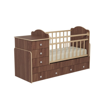 Кровать-трансформер Мир колибри-11 ясень шимо темный