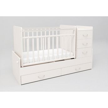 Кровать-трансформер СКВ-5 4 ящика Белый