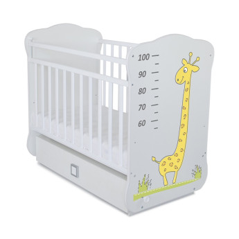 Кровать СКВ-4 Жираф с ростомером и с ящиком