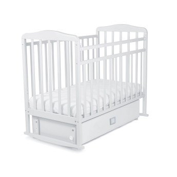 Кроватка Митенька с поперечным маятником и ящиком