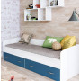 Кровать c выкатными ящиками Винтерберг/Лазурь