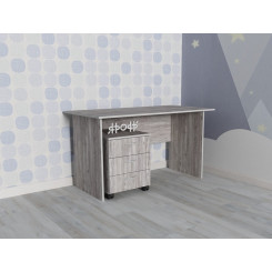 Письменный стол с тумбой и полкой Ярофф Бетон Письменный стол с тумбой и полкой Ярофф Бетон